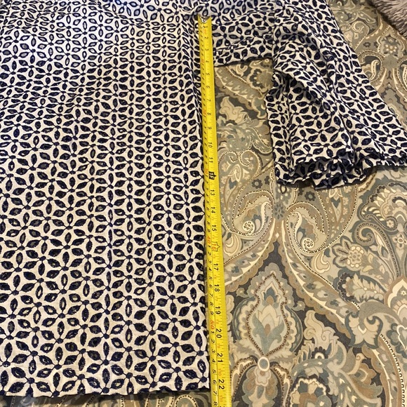 NWT Skirted eyelet w/blue embroidery jumpsuit - Picture 9 of 13